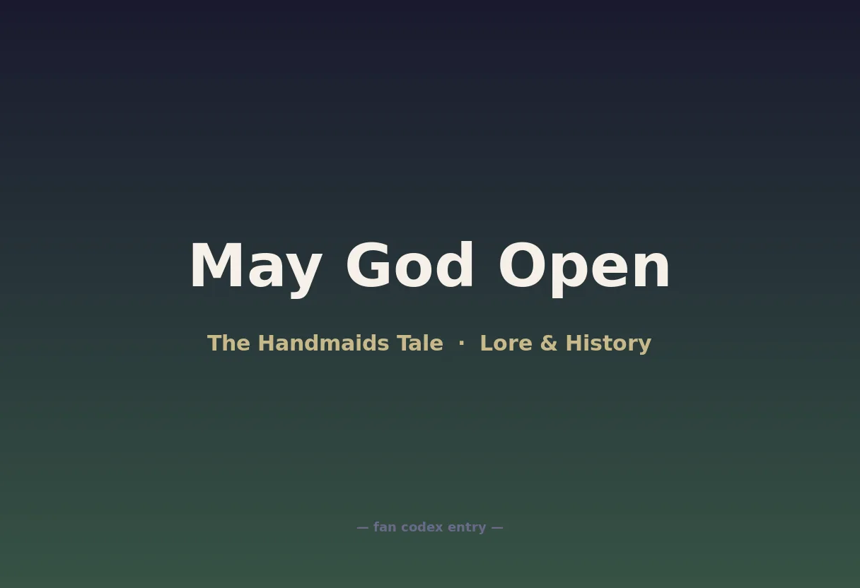 May God Open