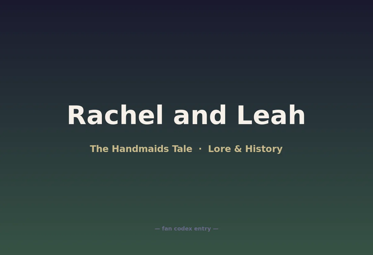 Rachel and Leah