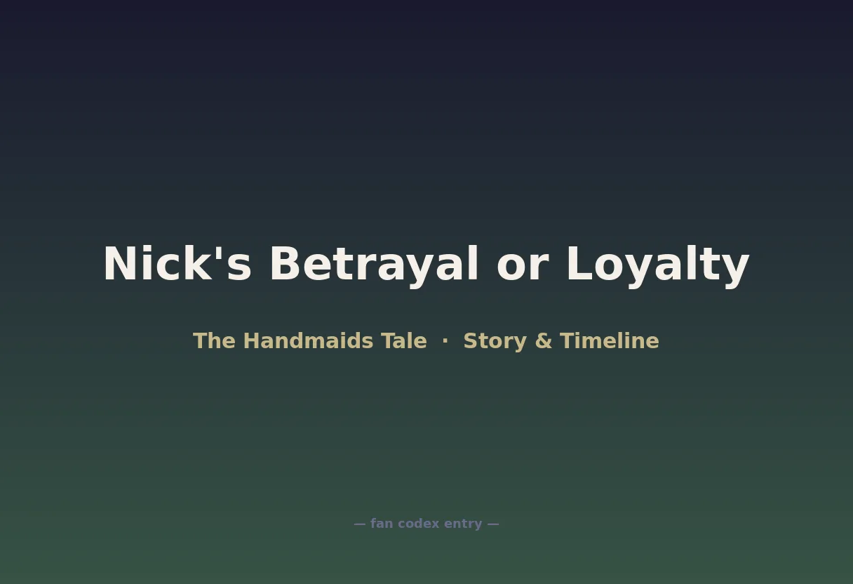 Nick's Betrayal or Loyalty